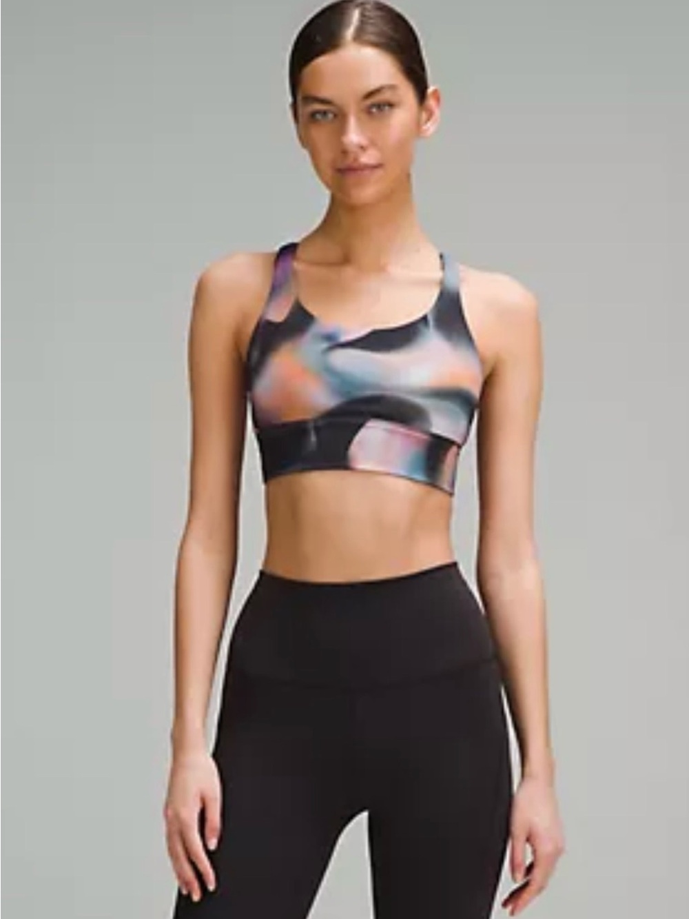 lululemon Energy Longline Bra, Medium Support, B–D Cups (NWT) Multi Coloured